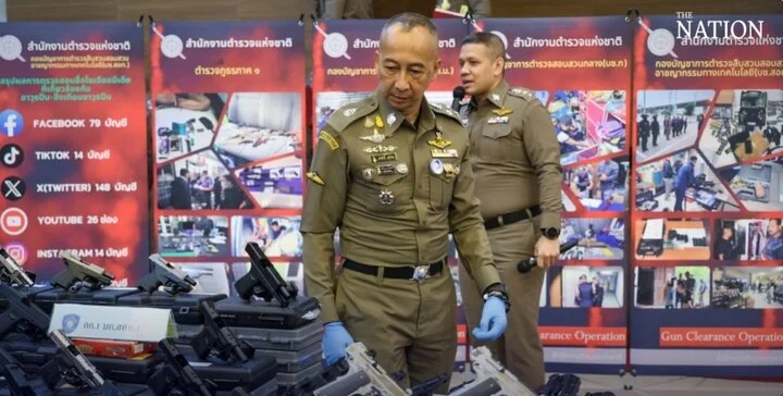 Thái Lan thu giữ gần 1.800 khẩu súng trái phép chỉ sau 3 ngày truy quét 